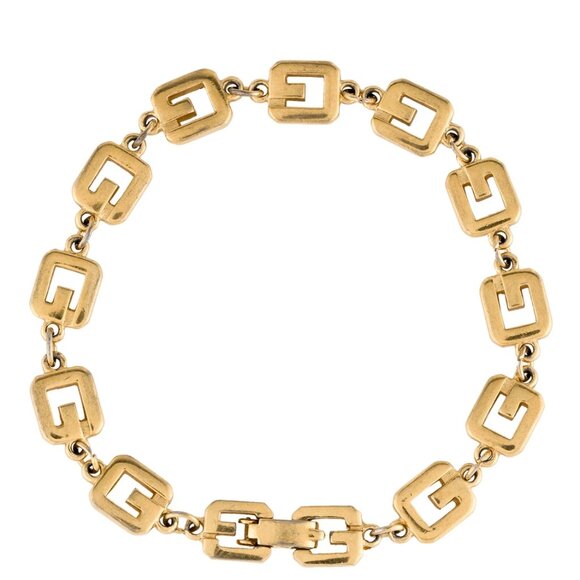 Givenchy G-Link Gold Bracelet - 7" - Picture 1 of 4